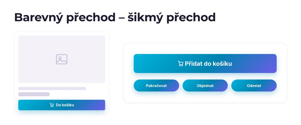 Tlačítka se šikmým barevným přechodem