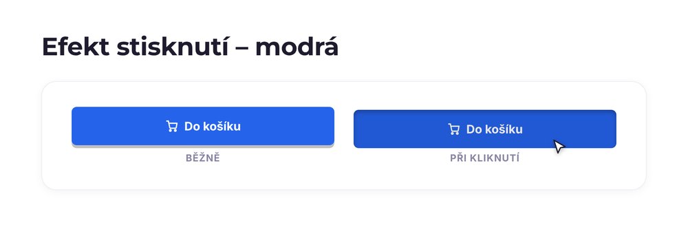 Efekt stisknutí – varianta modrá