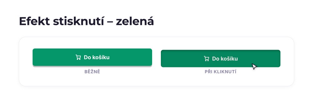 Efekt stisknutí – varianta zelená