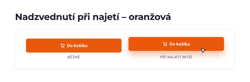 Nadzvednutí při najetí – varianta oranžová