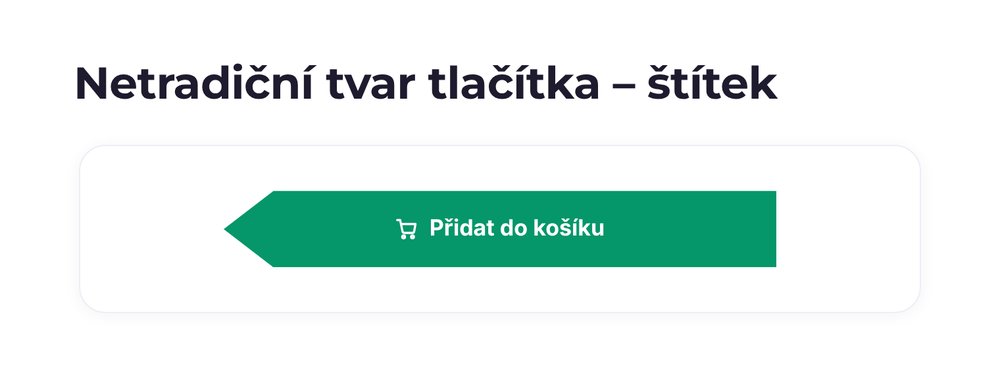 Netradiční tvar tlačítka – varianta štítek