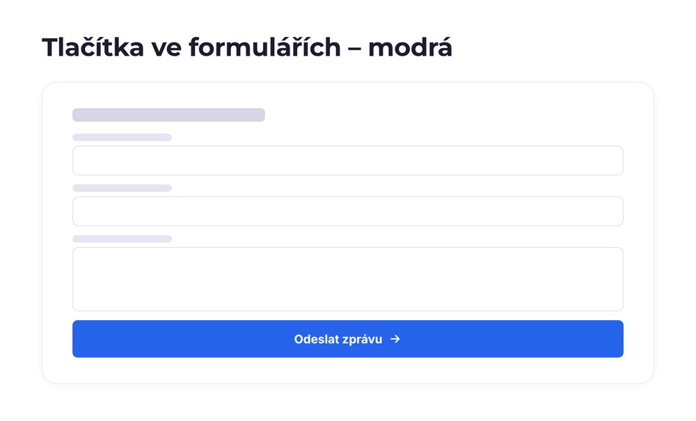 Tlačítka ve formulářích – varianta modrá