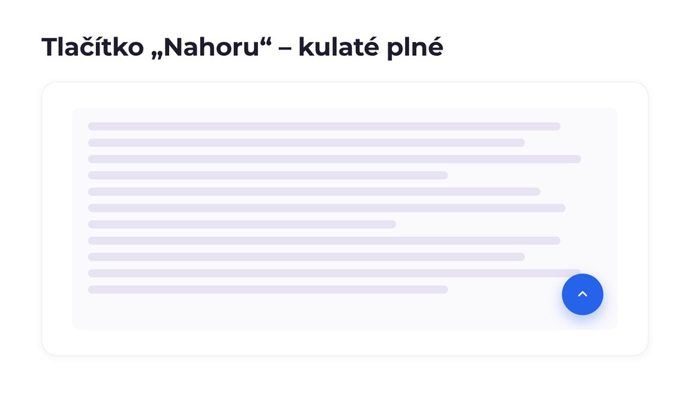 Tlačítko „Nahoru“ – varianta kulaté plné