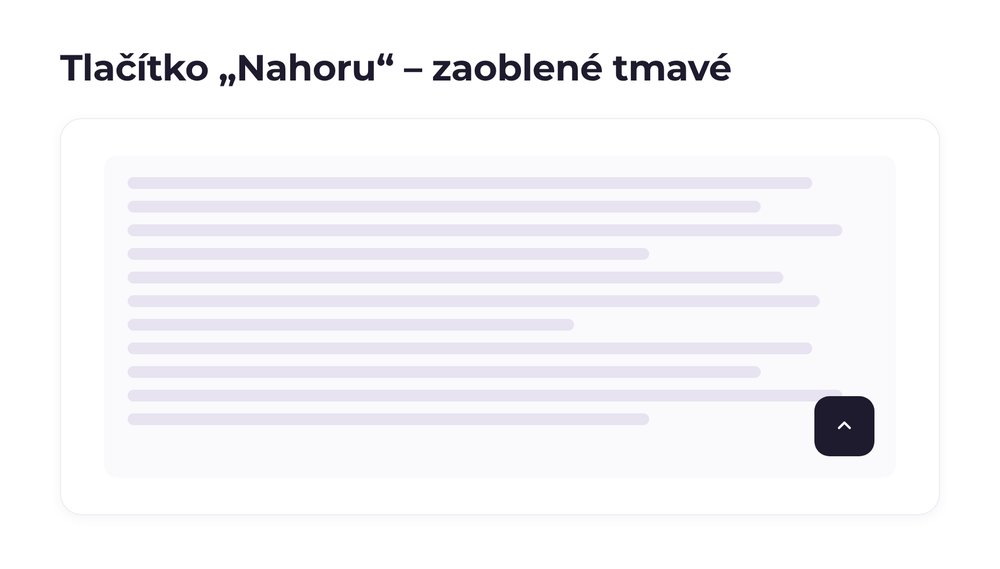 Tlačítko „Nahoru“ – varianta zaoblené tmavé