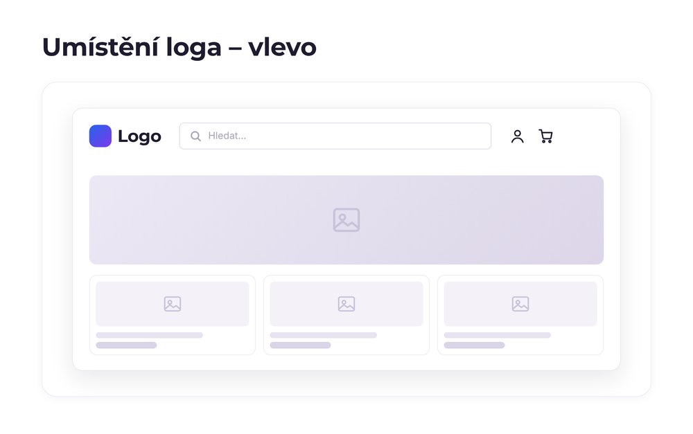 Umístění loga – varianta vlevo