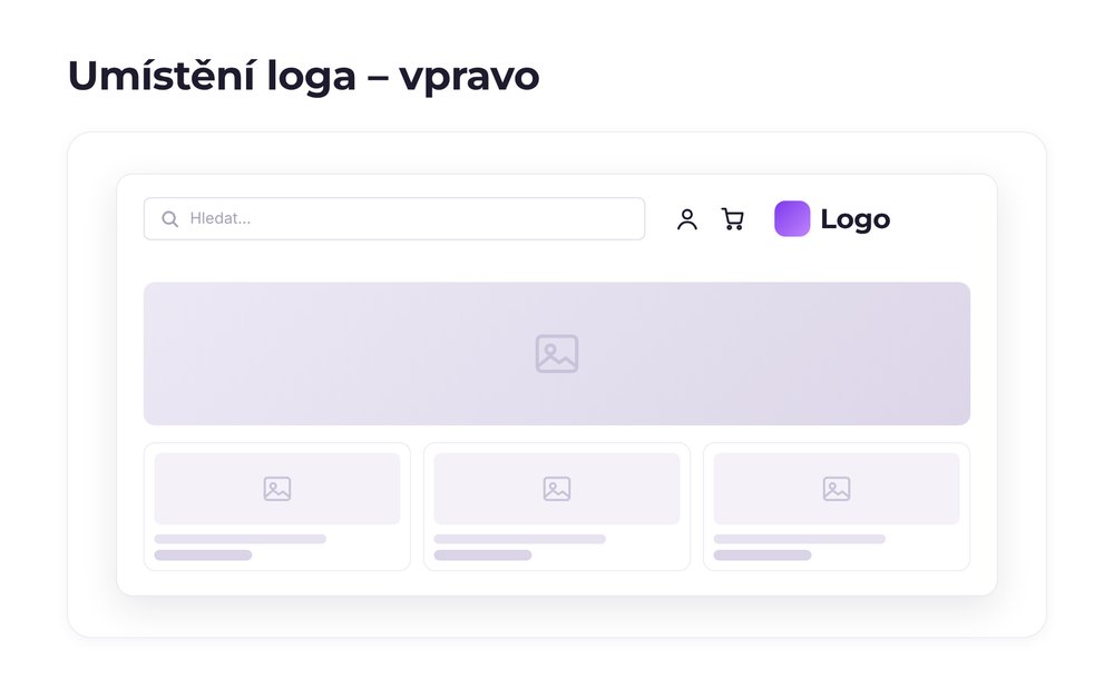 Umístění loga – varianta vpravo