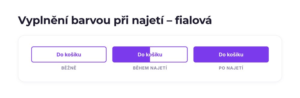 Vyplnění barvou při najetí – varianta fialová