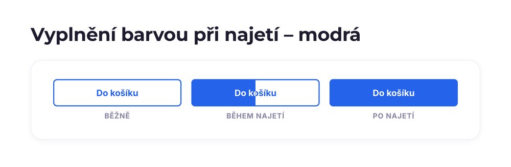 Vyplnění barvou při najetí – varianta modrá
