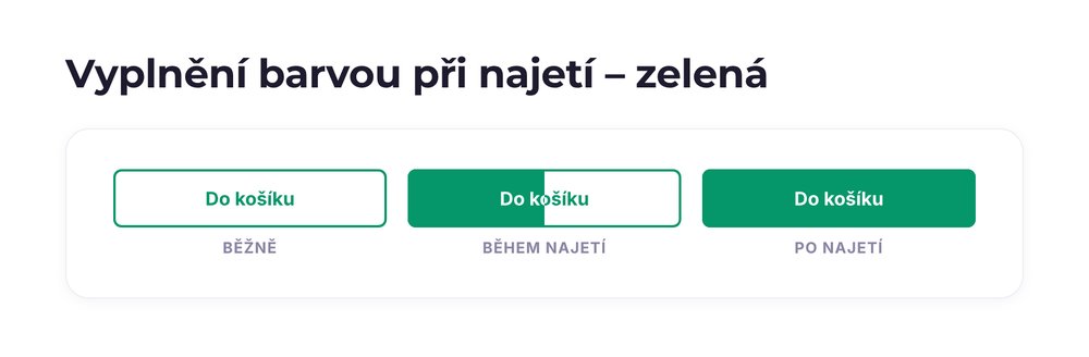 Vyplnění barvou při najetí – varianta zelená