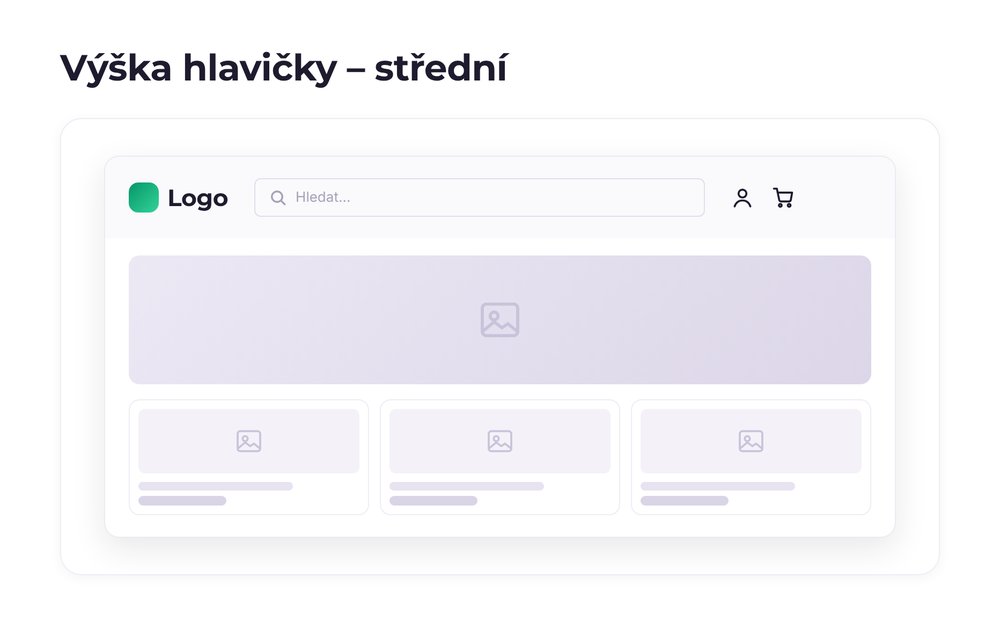 Výška hlavičky – varianta střední