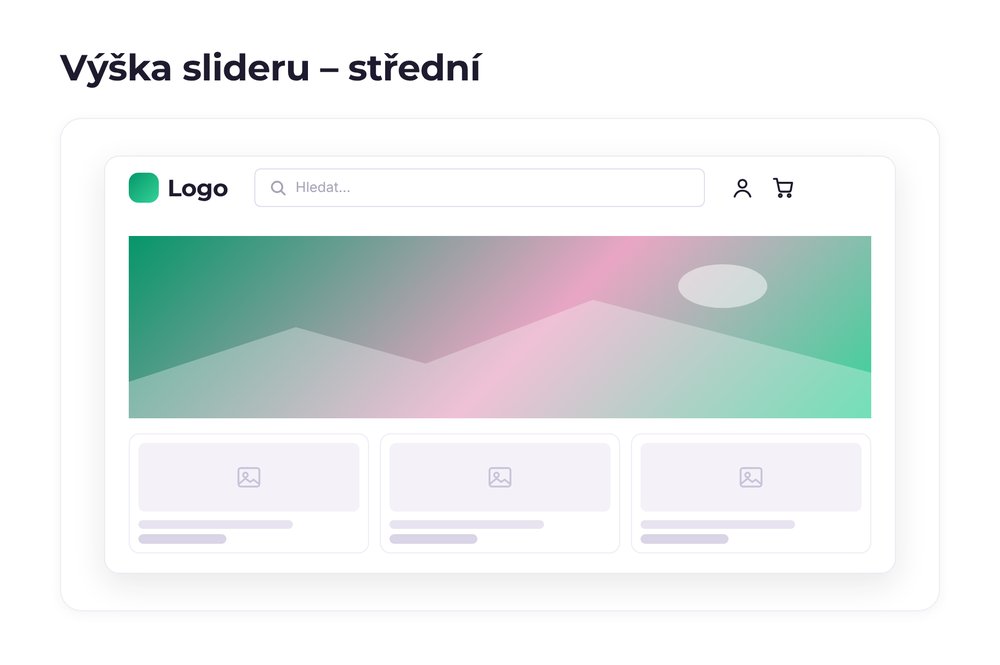 Výška slideru – varianta střední