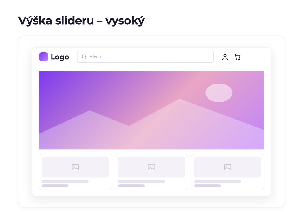 Výška slideru – varianta vysoký