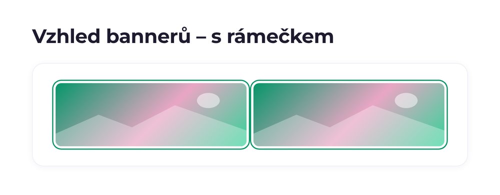 Vzhled bannerů – varianta s rámečkem