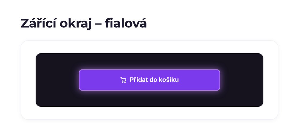 Zářící okraj – varianta fialová